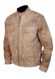 Men's Fashion Distressed Khaki Jacket
